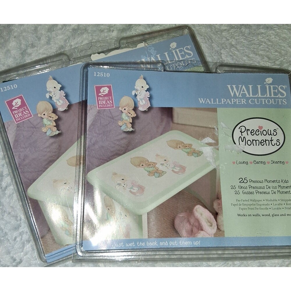 Vintage Wallies precious moments wallpaper cut outs